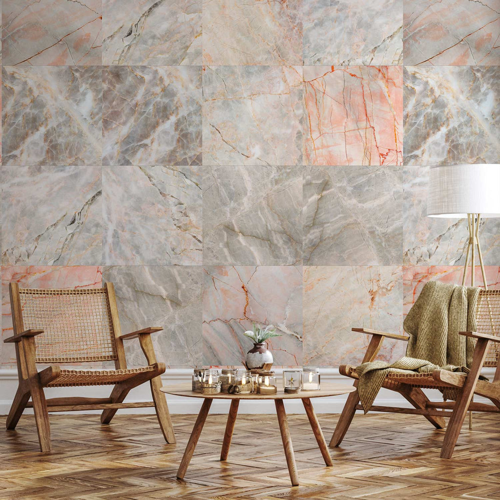 Marble Puzzle Stone Pattern Wallpaper