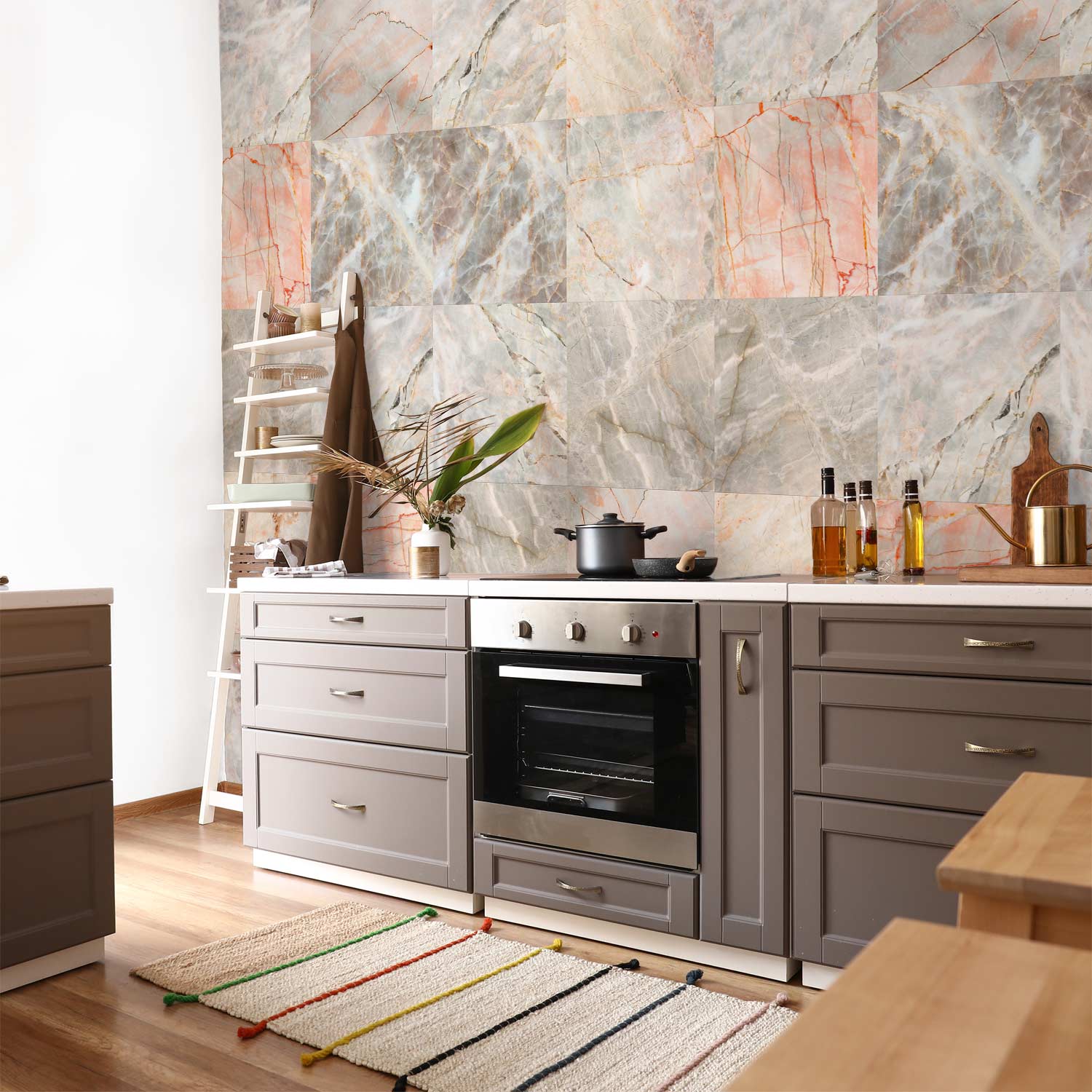 Marble Puzzle Stone Pattern Wallpaper