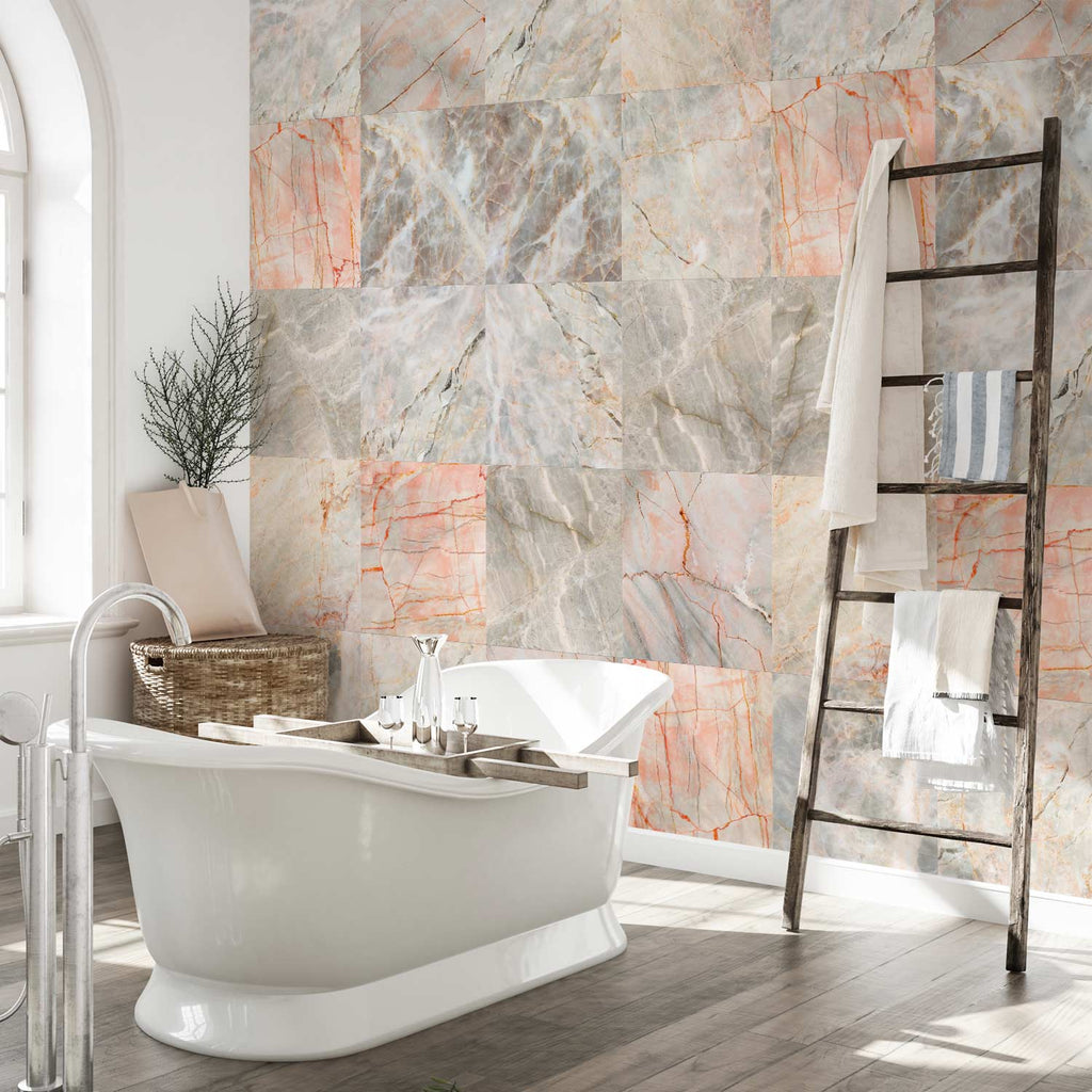Marble Puzzle Stone Pattern Wallpaper