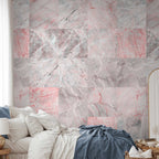 Grey Marble Stone Pattern Wallpaper