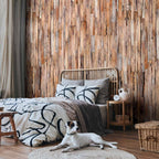 Natural Wood Grain Calm Wallpaper