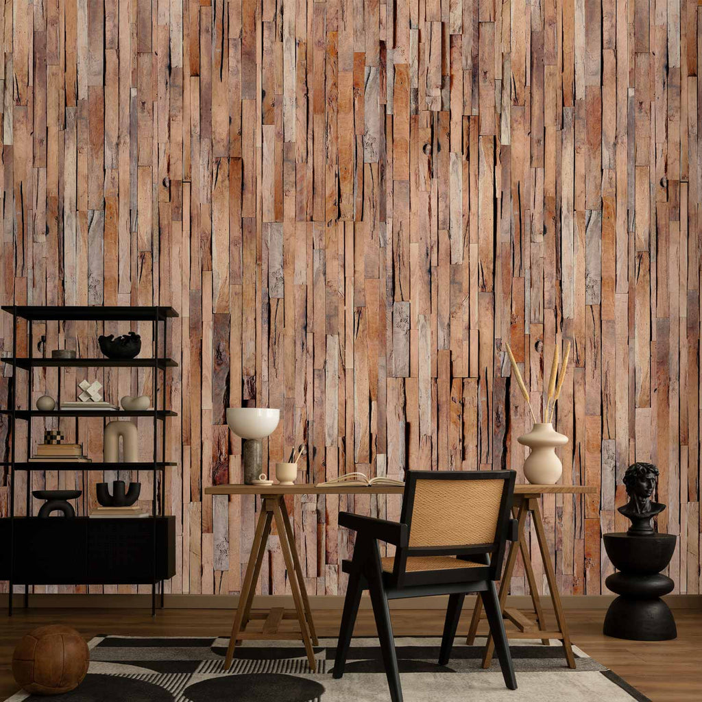 Natural Wood Grain Calm Wallpaper