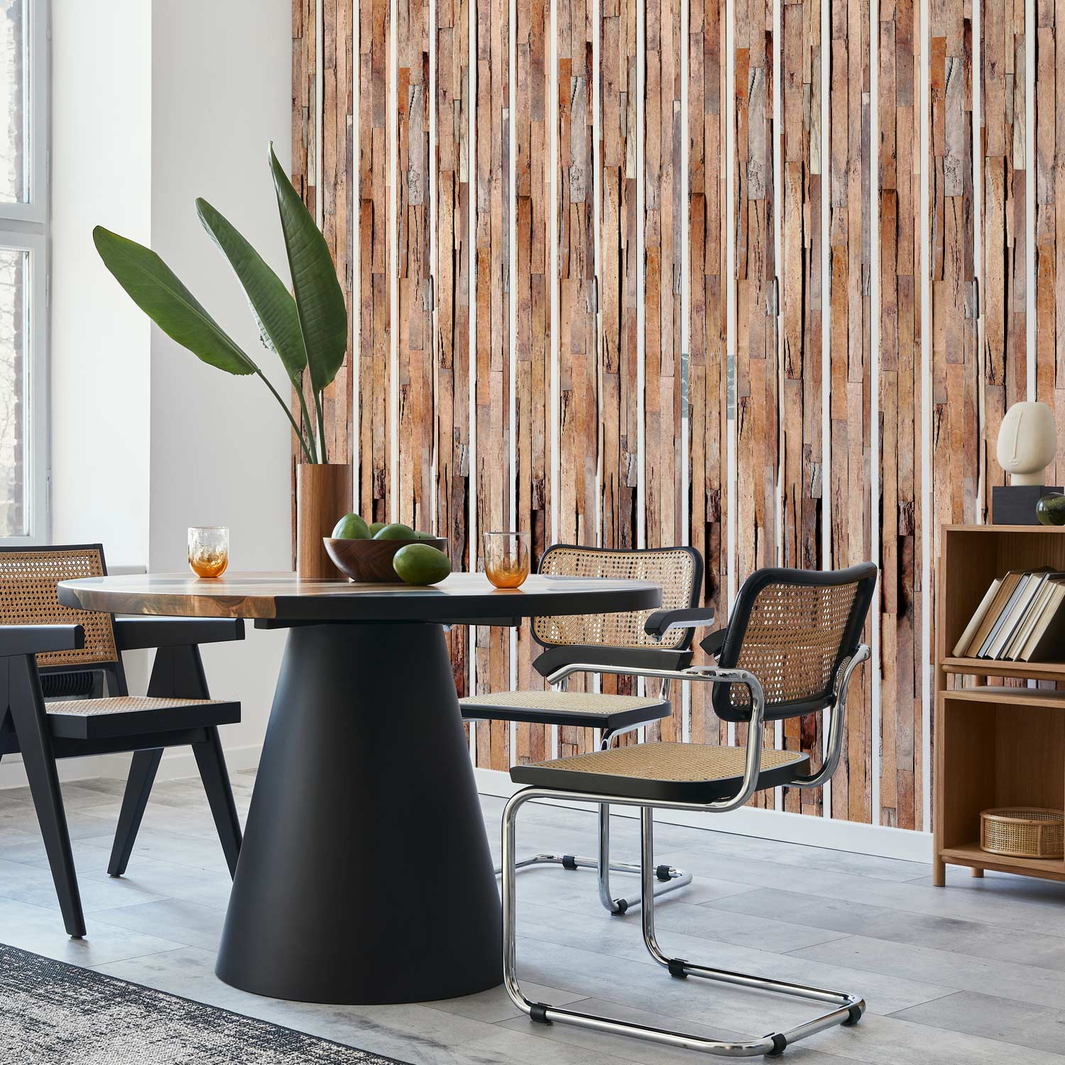 Natural Wood Grain Calm Wallpaper