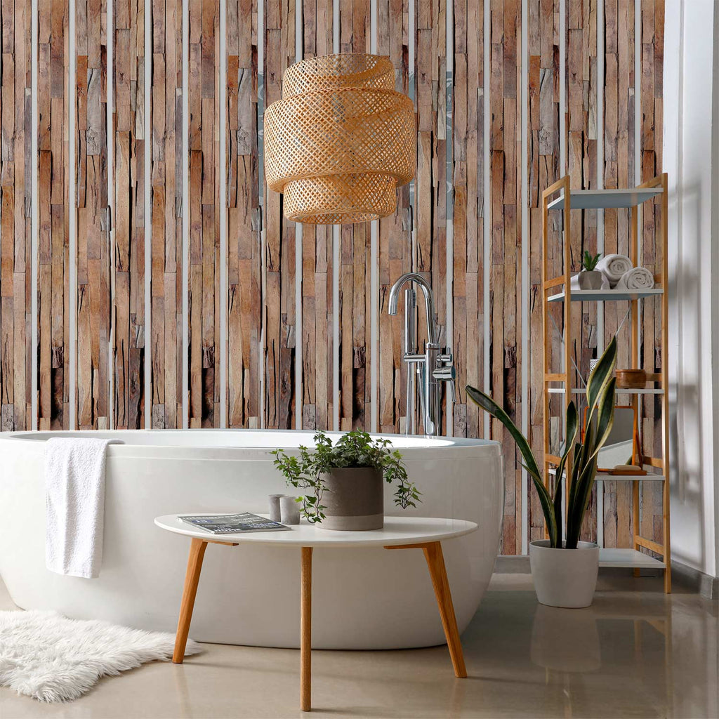 Natural Wood Grain Calm Wallpaper
