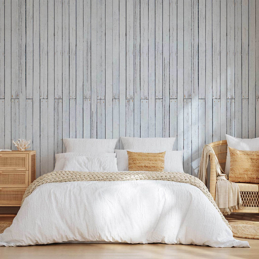 Milky Wood Grain Rustic Wallpaper