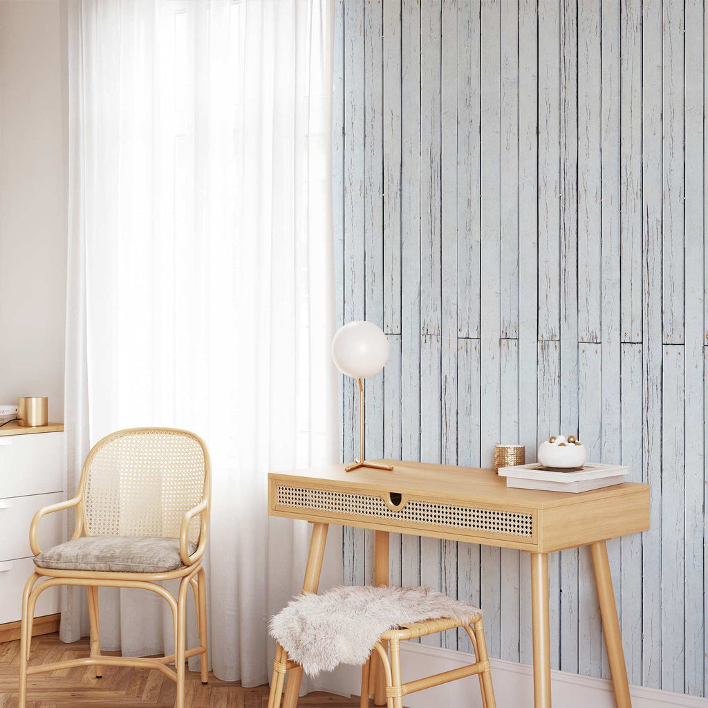 Milky Wood Grain Rustic Wallpaper