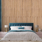 Bahama Yellow Wood Pattern Wallpaper