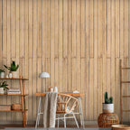 Bahama Yellow Wood Pattern Wallpaper