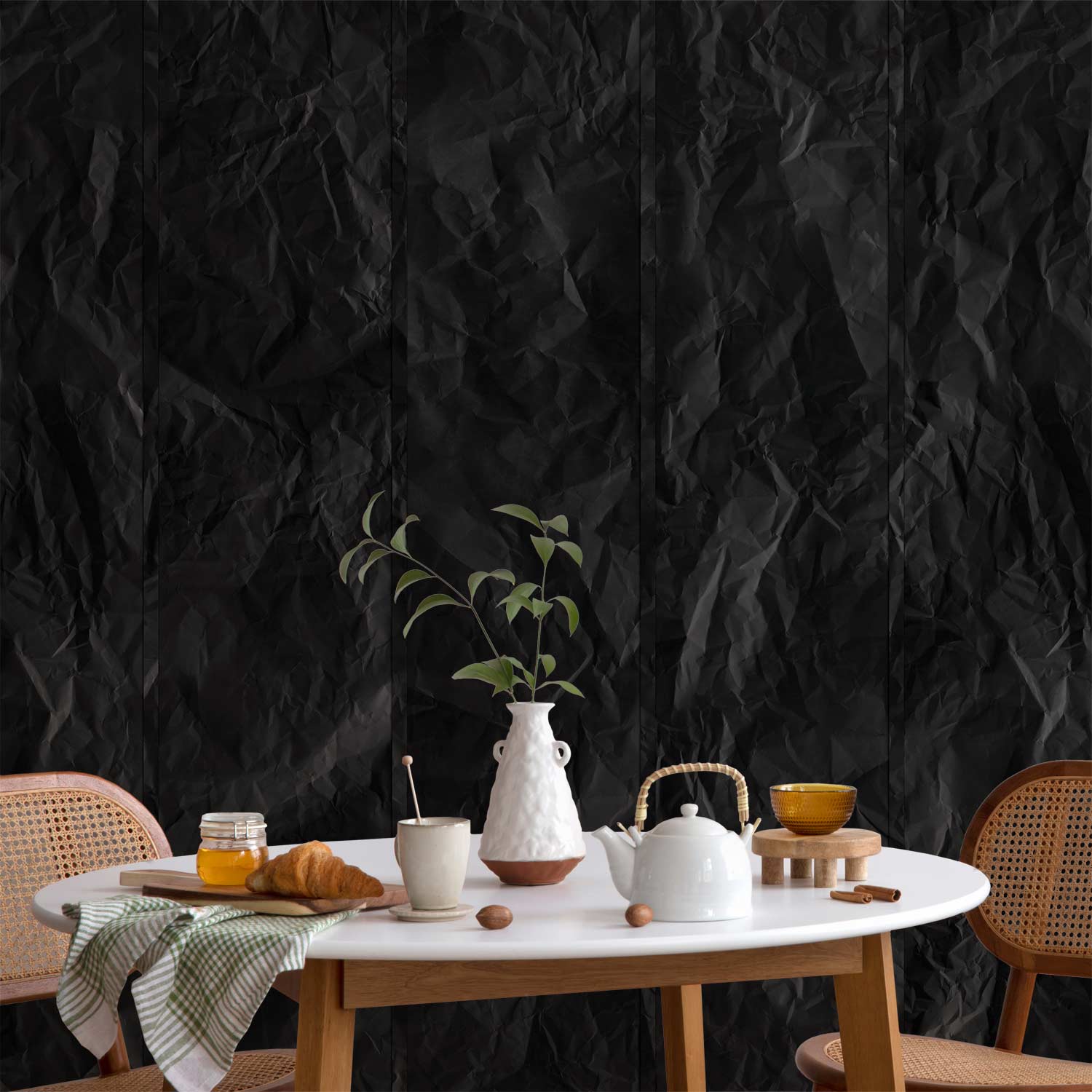 Sooty Abstract Pattern Wallpaper