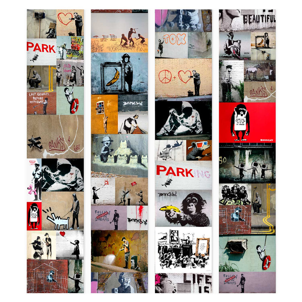 Banksy Street Art Collage Wallpaper