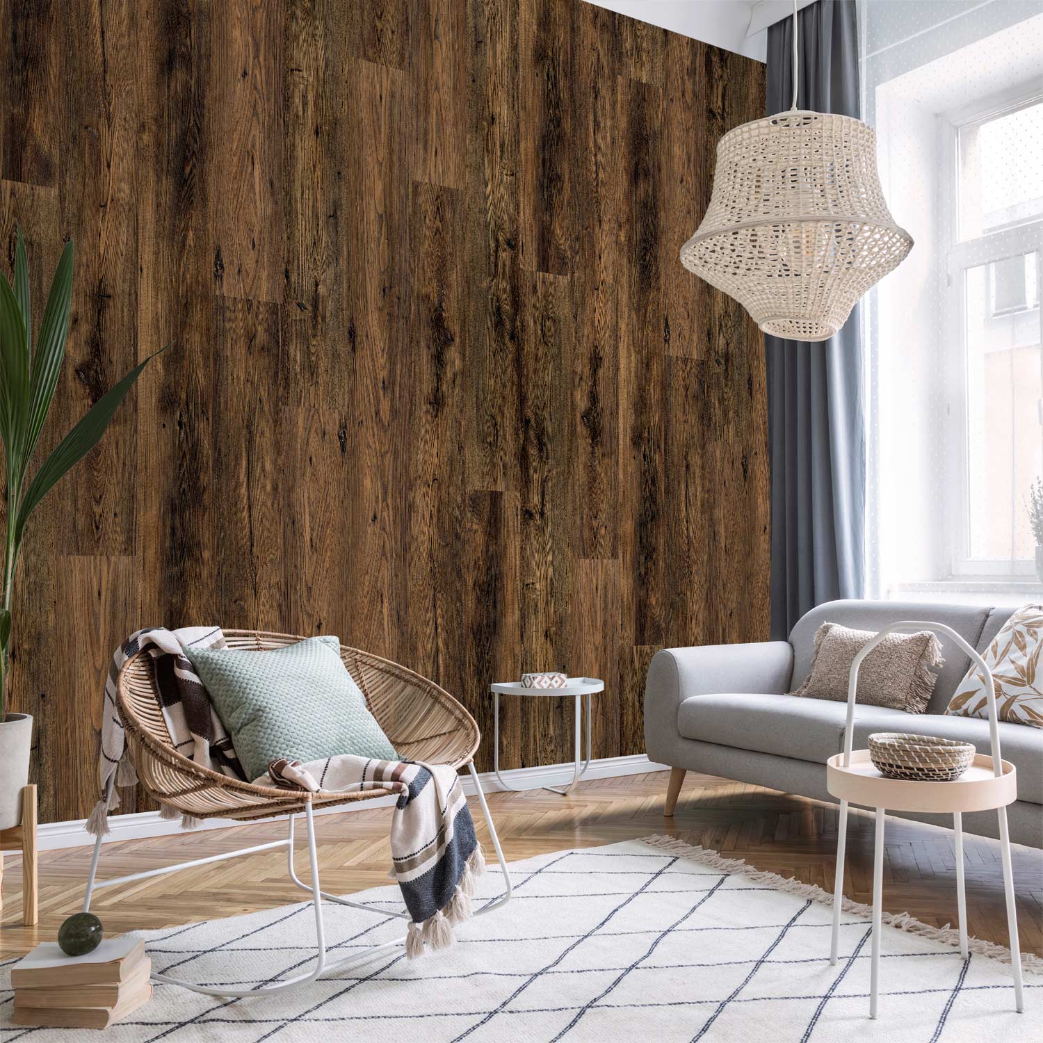 Wood Grain Rustic Wallpaper