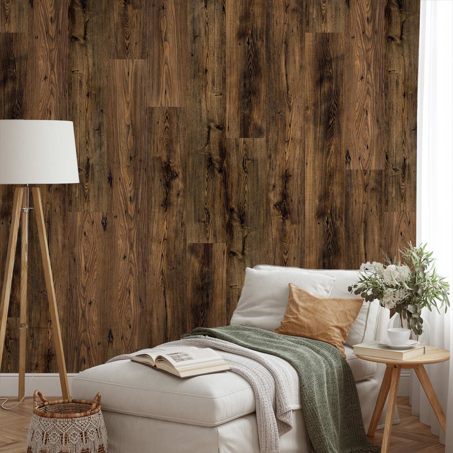 Wood Grain Rustic Wallpaper