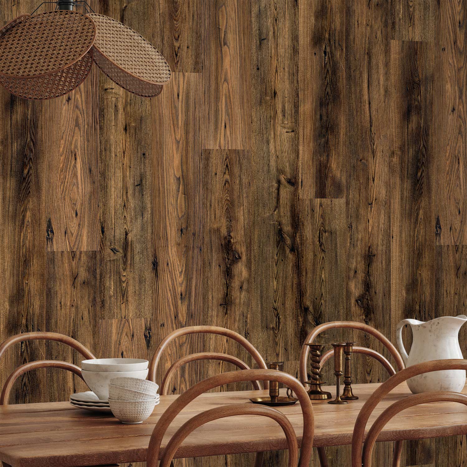 Wood Grain Rustic Wallpaper