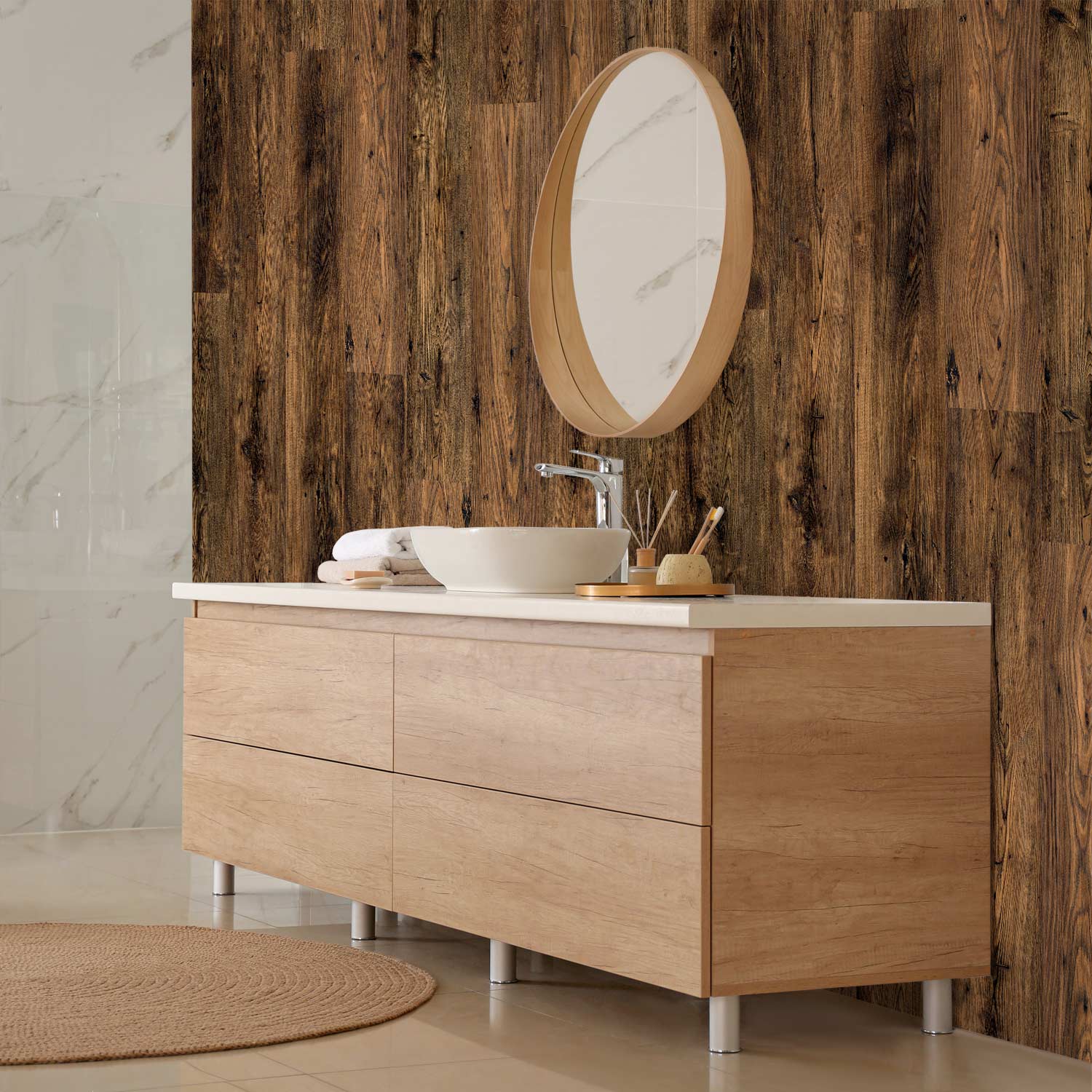 Wood Grain Rustic Wallpaper