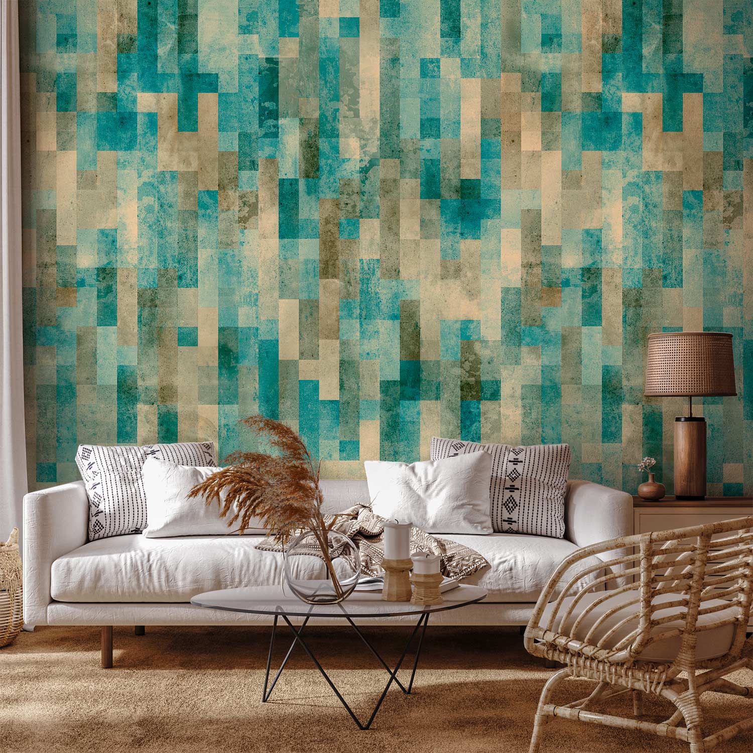 Abstract January Morning Modern Wallpaper