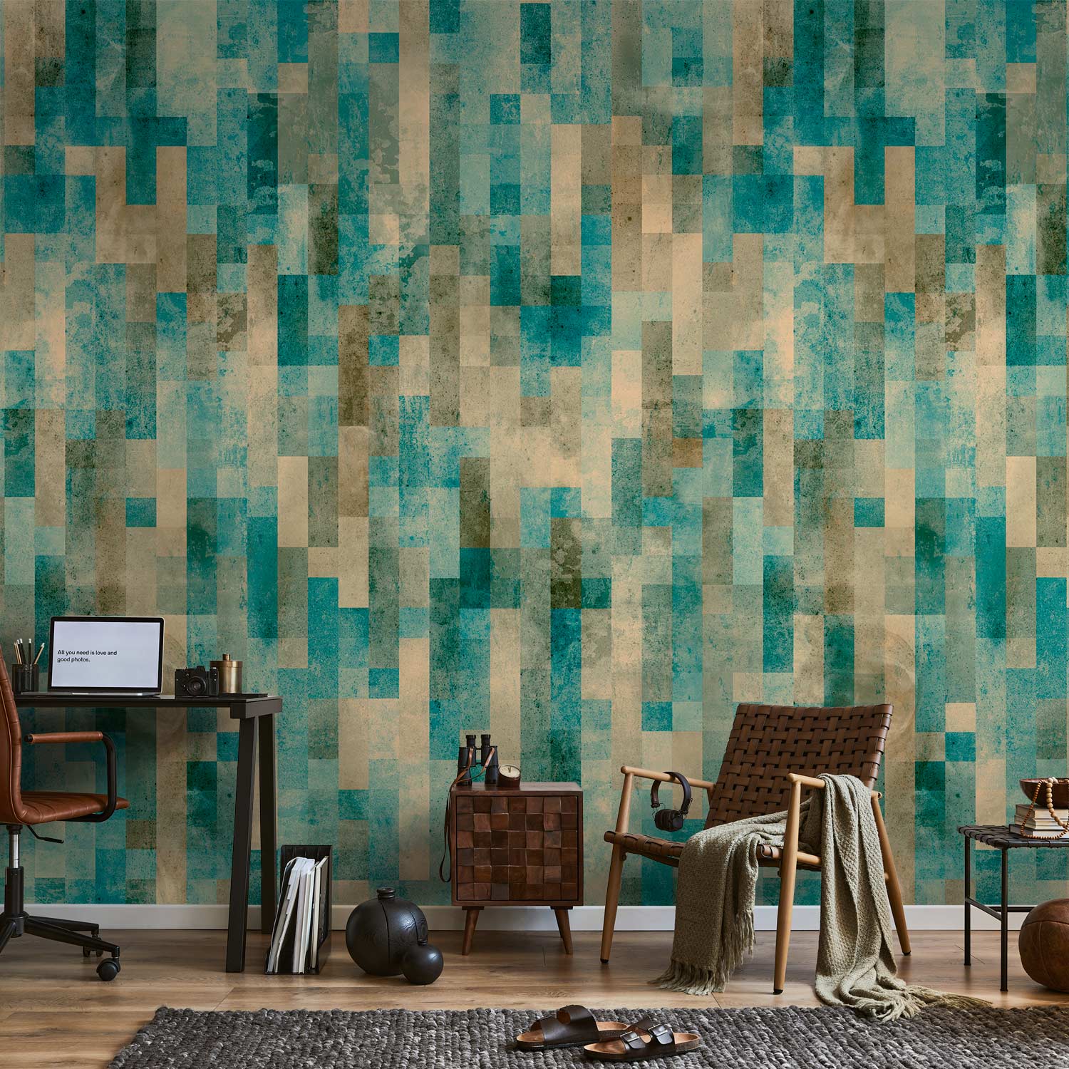 Abstract January Morning Modern Wallpaper