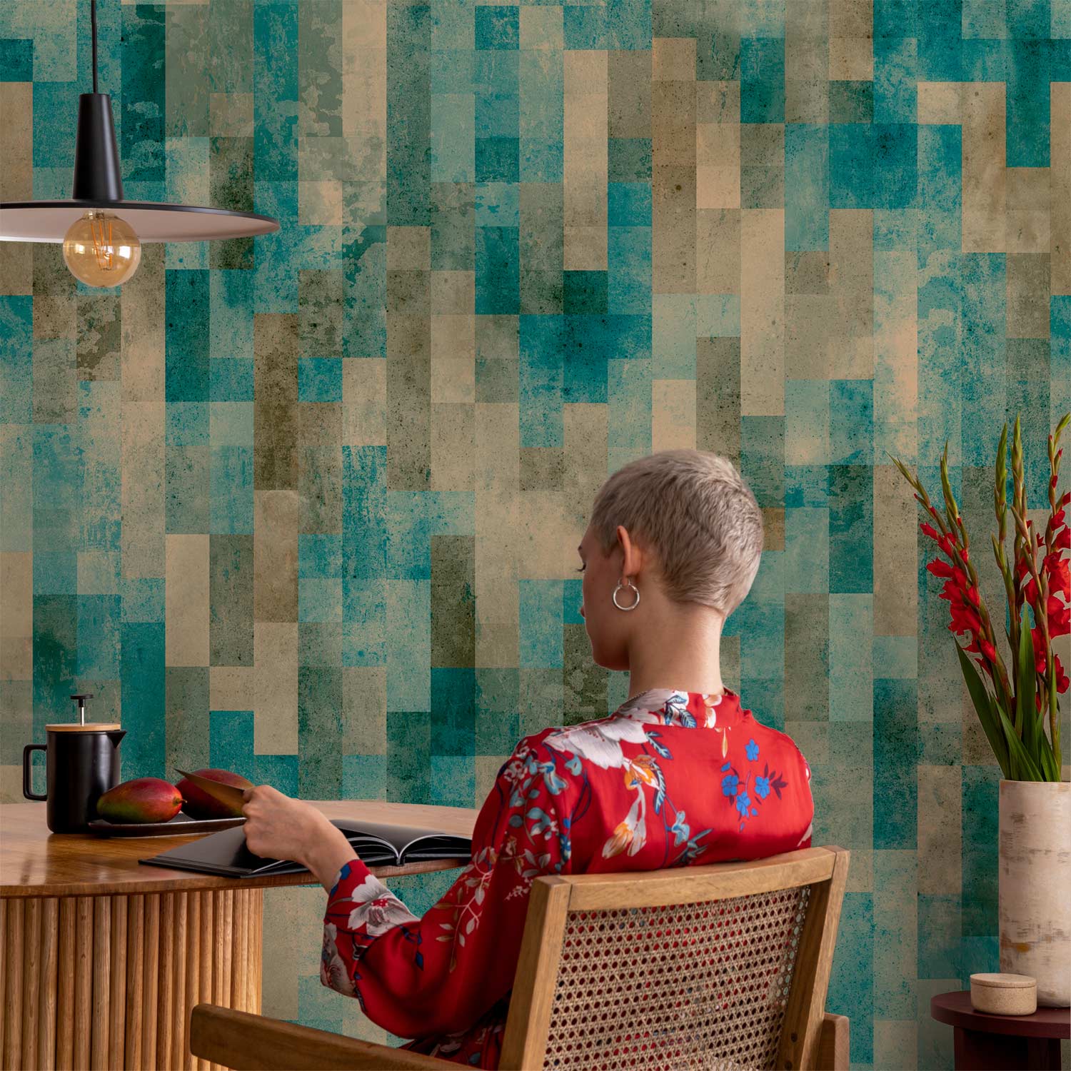 Abstract January Morning Modern Wallpaper