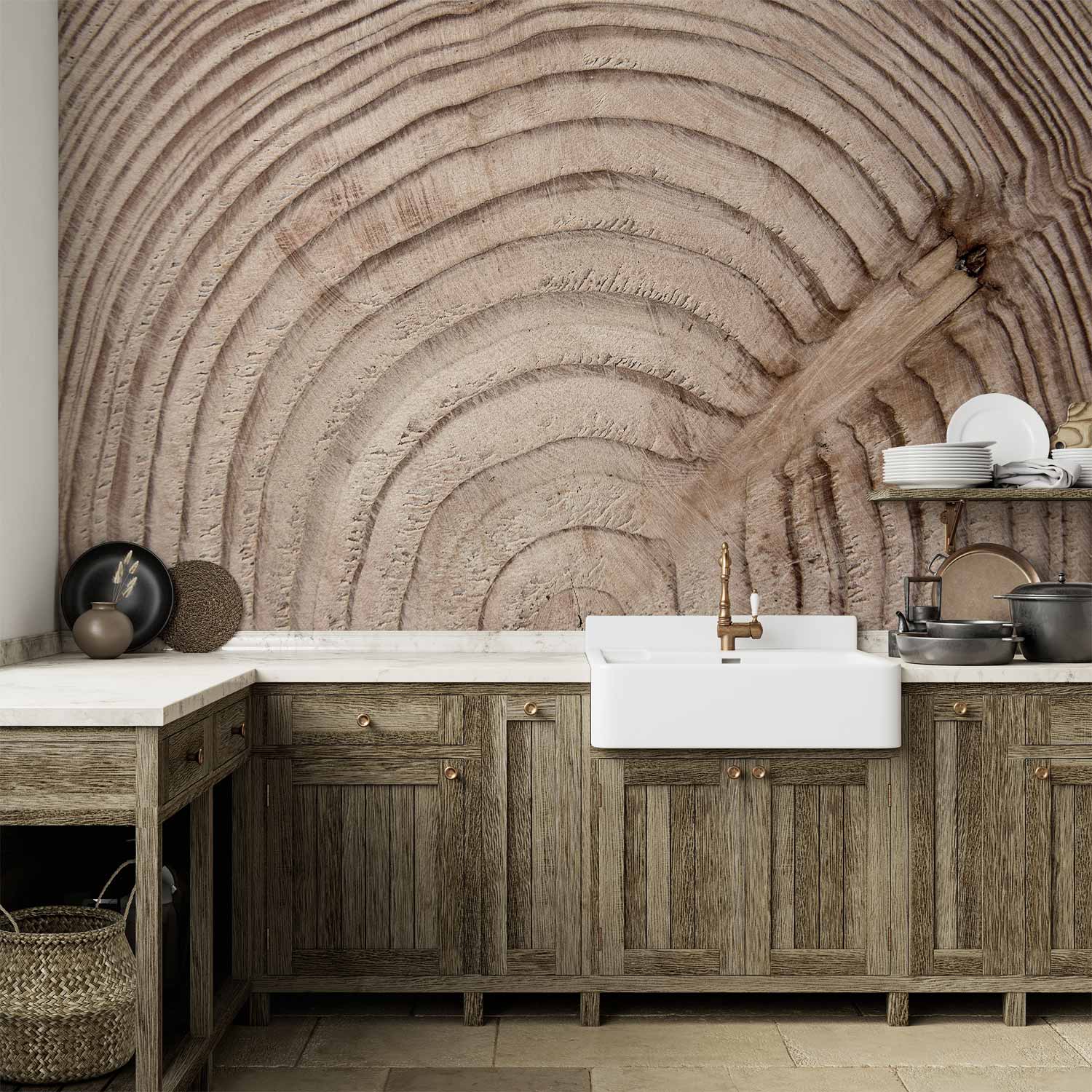 Wood Grain Texture Rustic Wall Mural