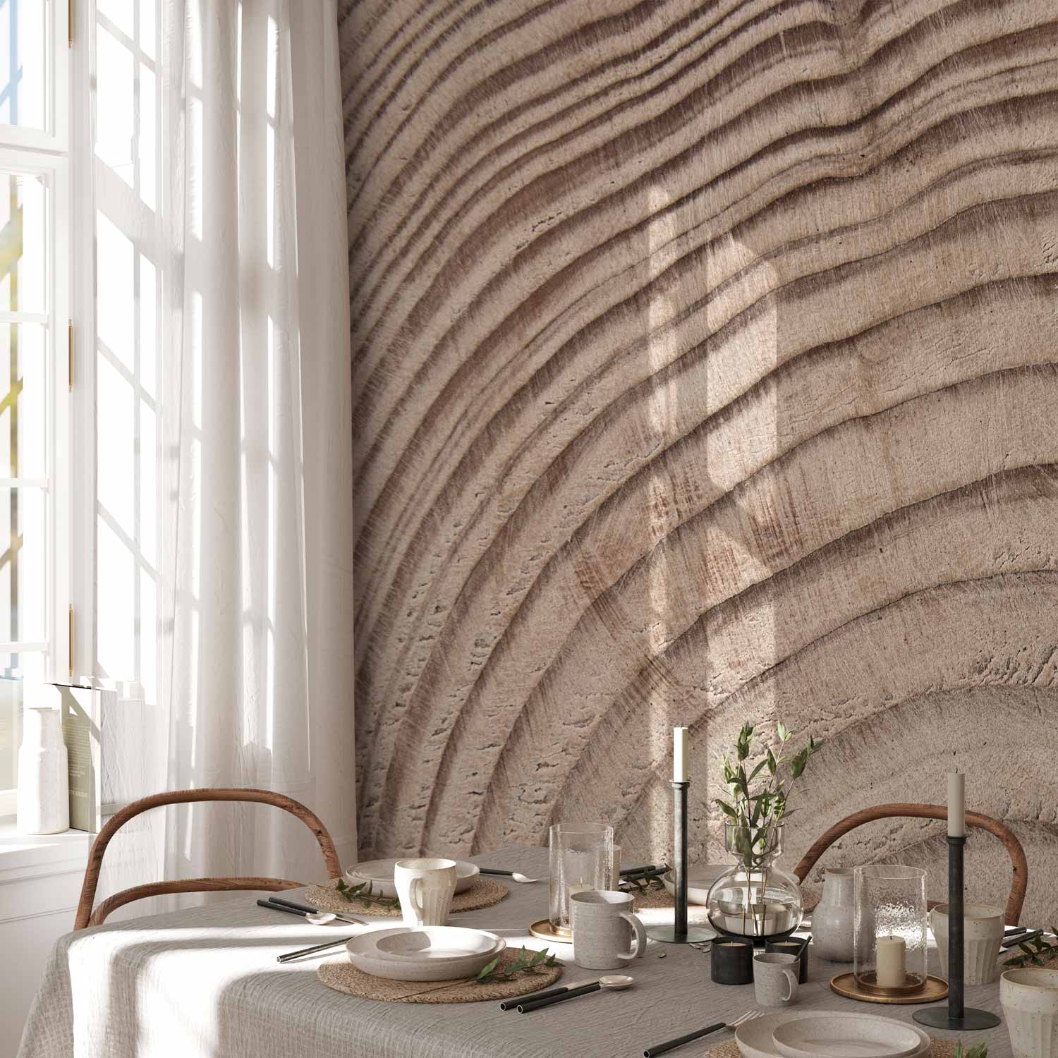 Wood Grain Texture Rustic Wall Mural