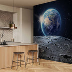Blue Planet Cosmos Landscape Wall Mural