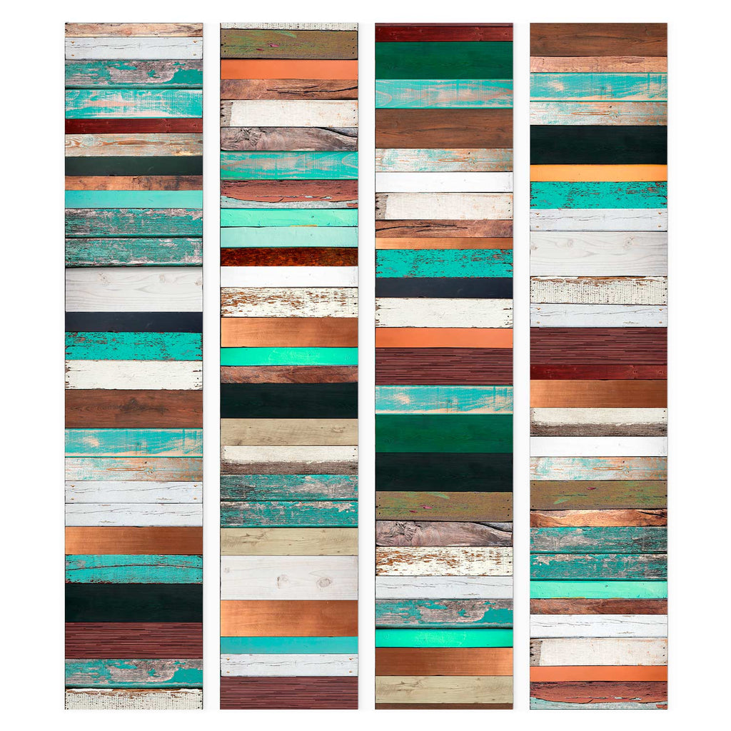 Colourful Wooden Structure Wallpaper