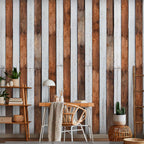 Chocolate Brown Wood Texture Wallpaper