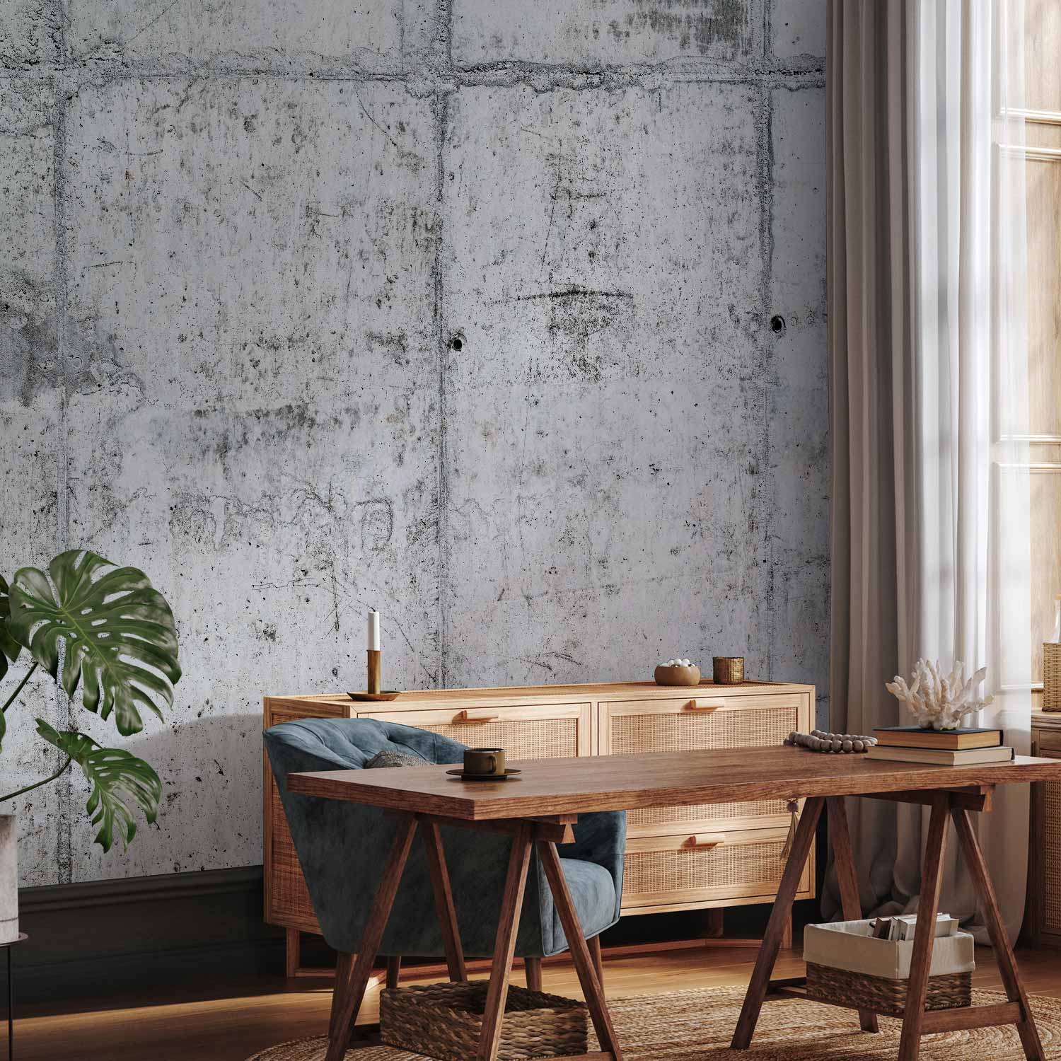 Concrete Wall Texture Modern Wall Mural