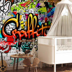Colorful Graffiti Urban Wall Mural
