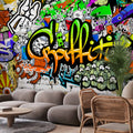 Urban Graffiti Colourful Wall Murals