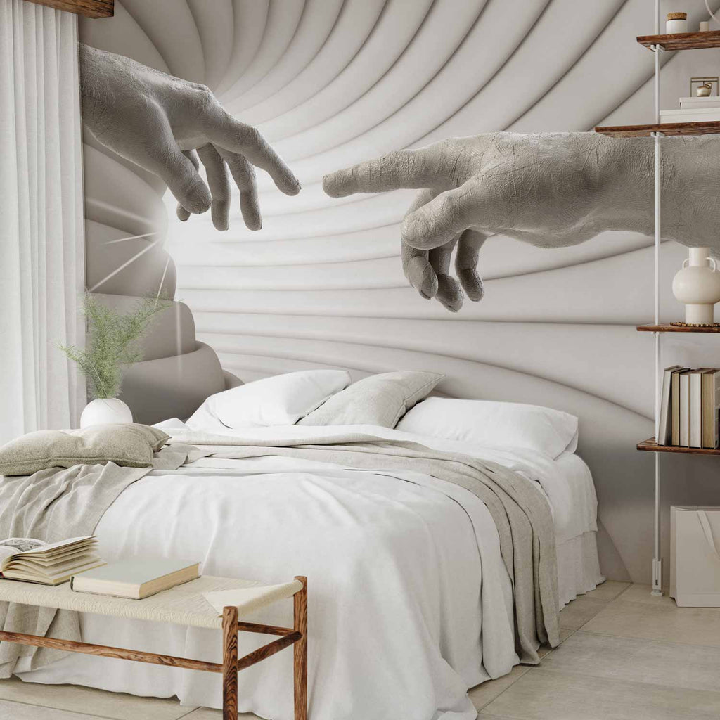 Abstract Silhouette Touch Modern Wall Mural