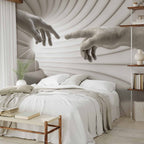 Abstract Silhouette Touch Modern Wall Mural