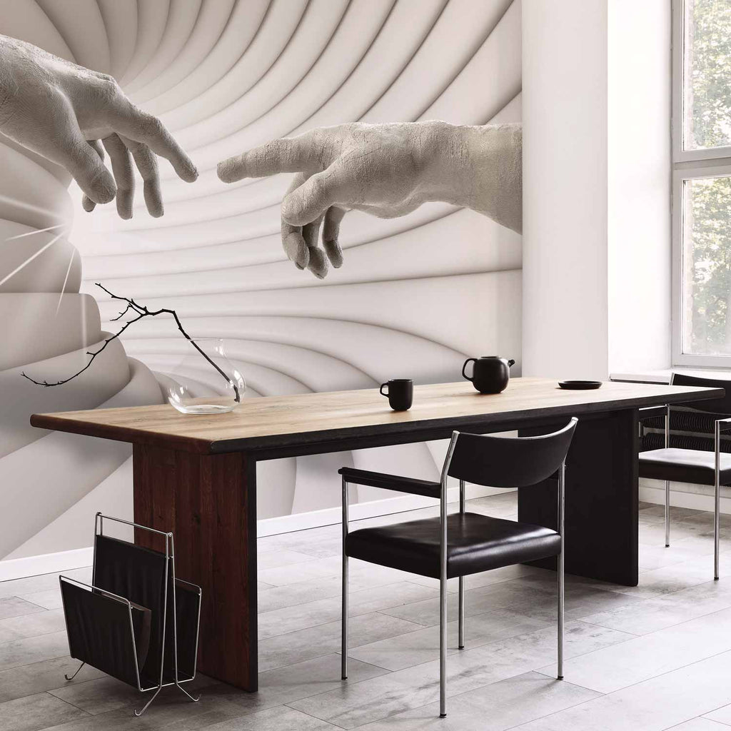 Abstract Silhouette Touch Modern Wall Mural