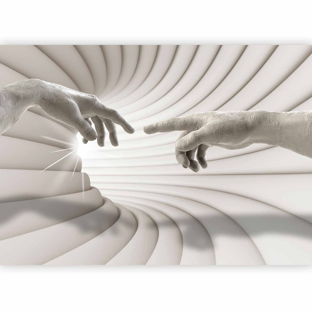 Abstract Silhouette Touch Modern Wall Mural