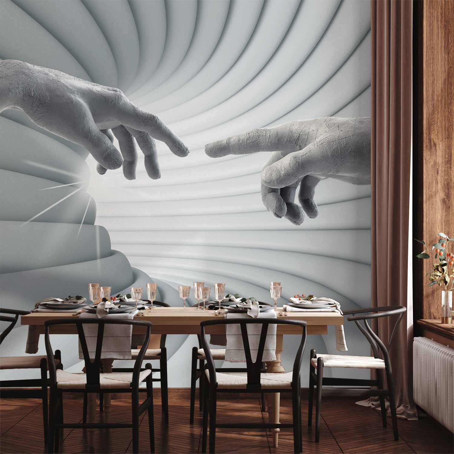 Abstract Silhouette Corridor Modern Wall Mural