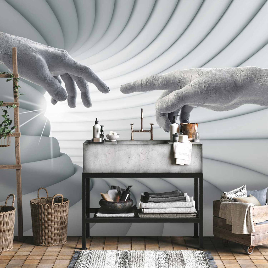 Abstract Silhouette Corridor Modern Wall Mural