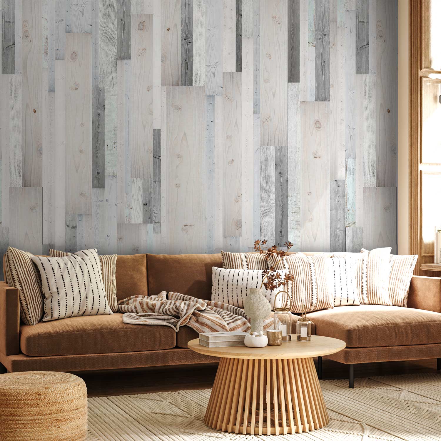 Wood Plank Texture Rustic Wallpaper