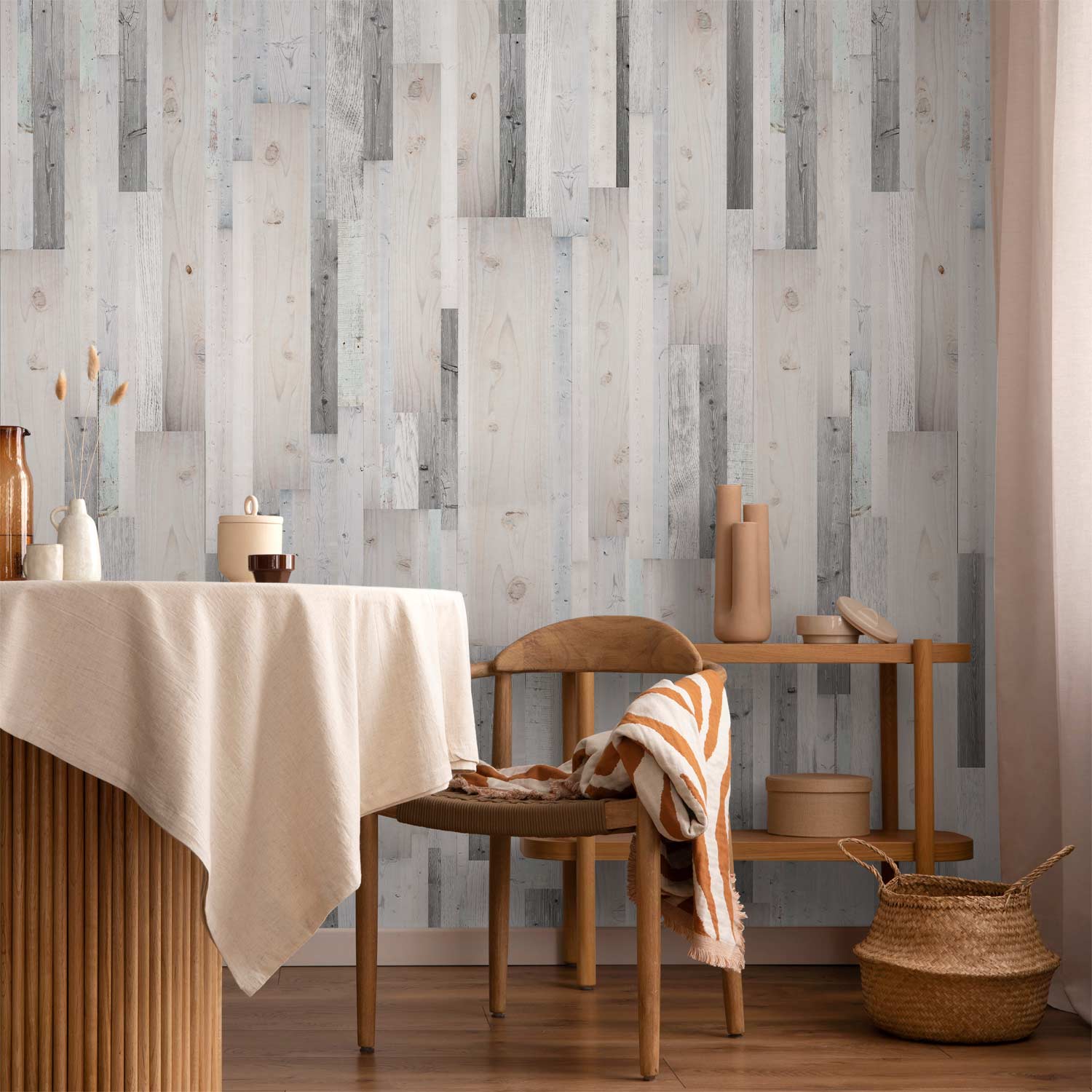 Wood Plank Texture Rustic Wallpaper