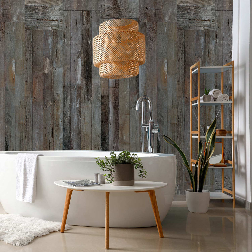 Rustic Wood Plank Rustic Wallpaper