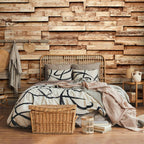 Wood Palisade Texture Pattern Wall Mural