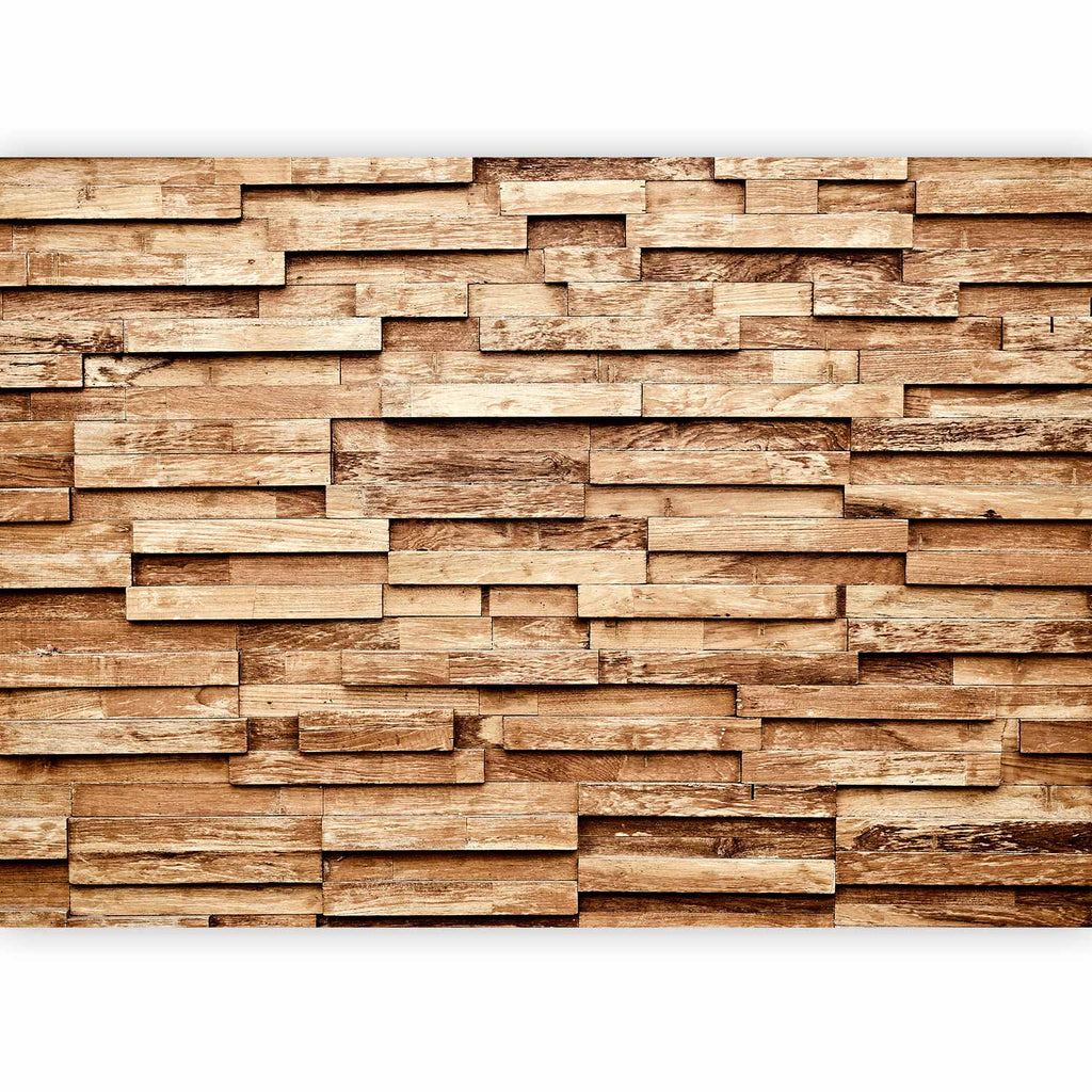 Wood Palisade Texture Pattern Wall Mural