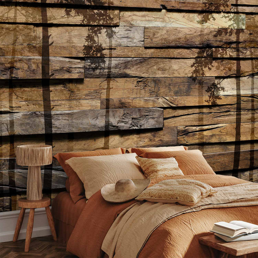 Shadow Tree Silhouette Nature Wall Mural