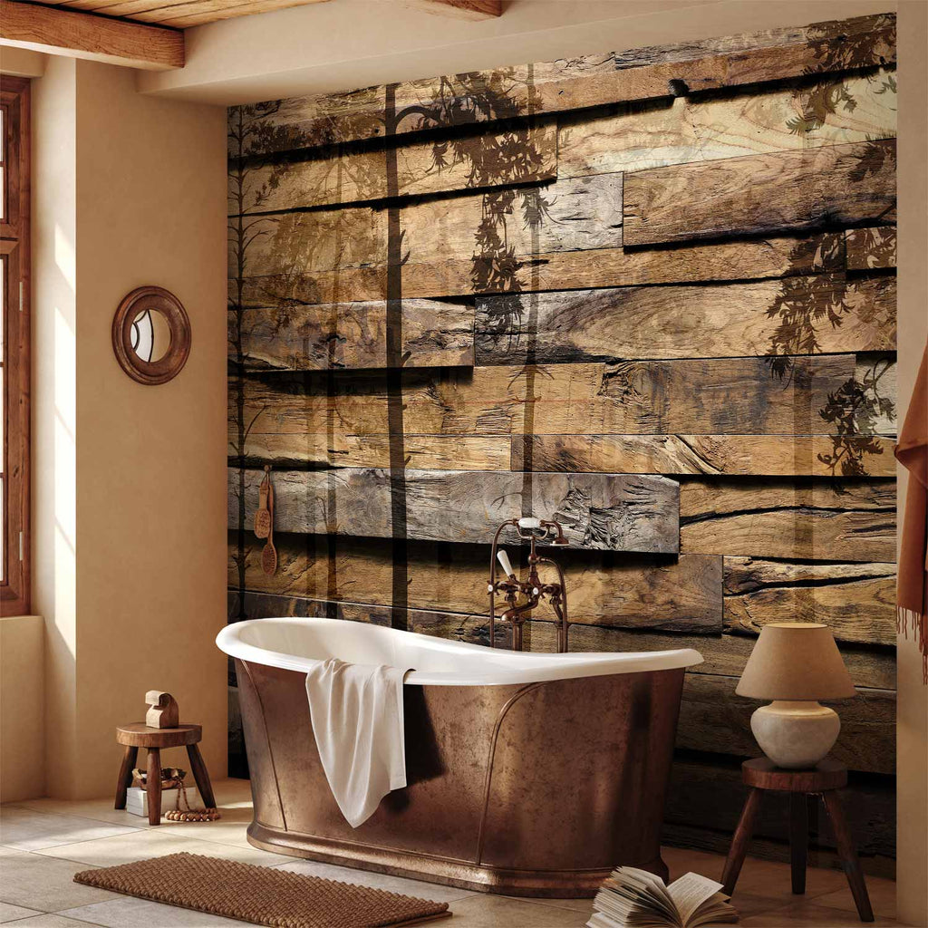 Shadow Tree Silhouette Nature Wall Mural