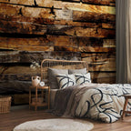 Textured Forest Birds Nature Wall Mural