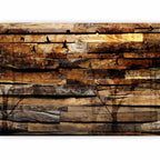 Textured Forest Birds Nature Wall Mural