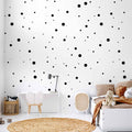 Polka Dots Modern Wallpaper