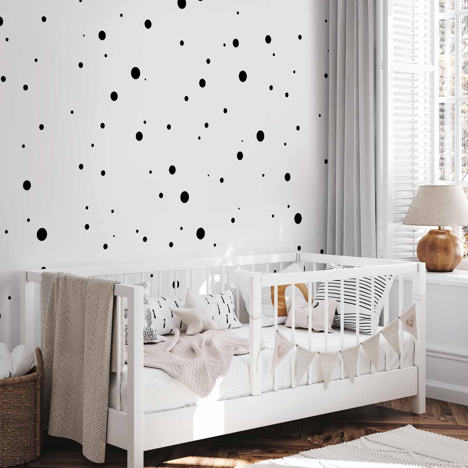 Polka Dots Modern Wallpaper