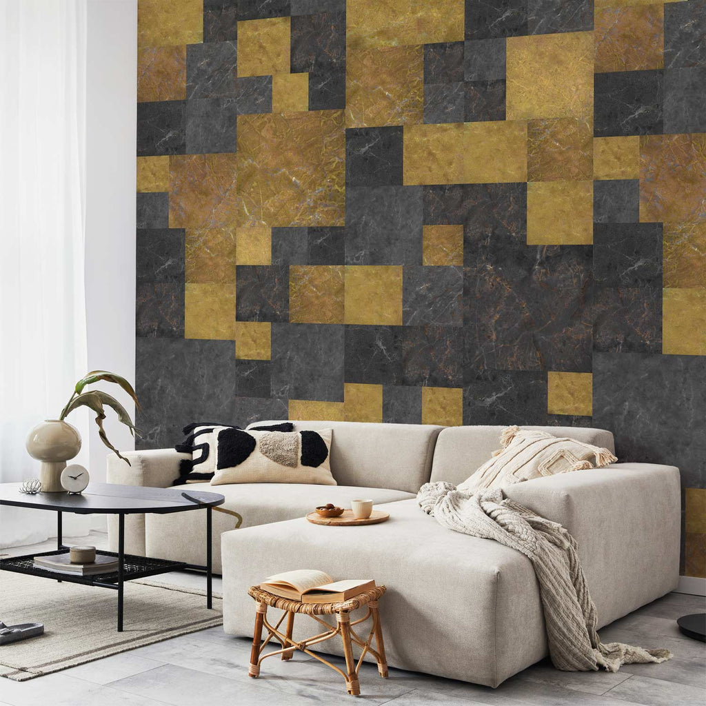 Black Marble Texture Modern Wallpaper