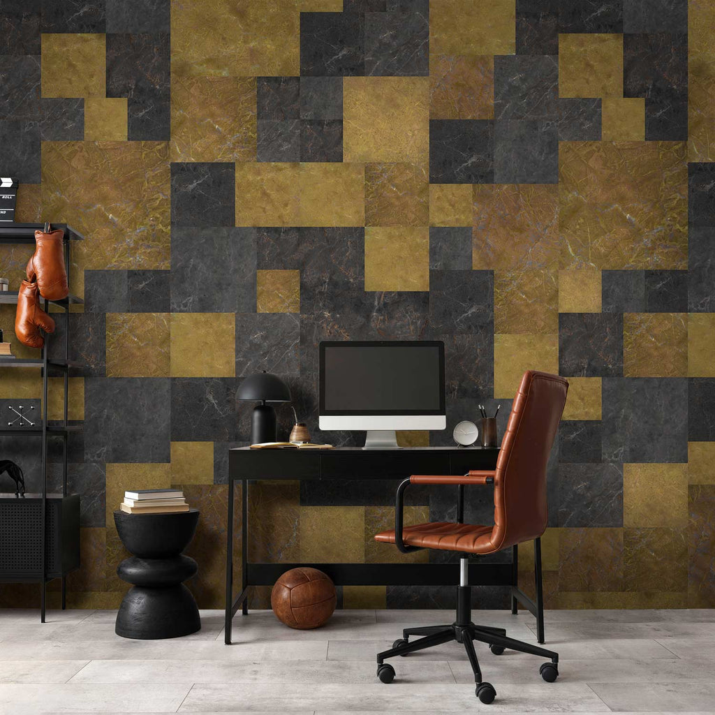 Black Marble Texture Modern Wallpaper