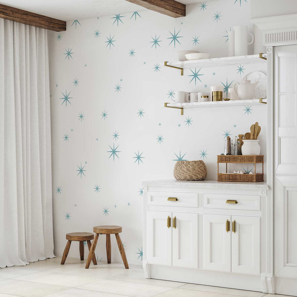 Blue Starry Pattern Wallpaper