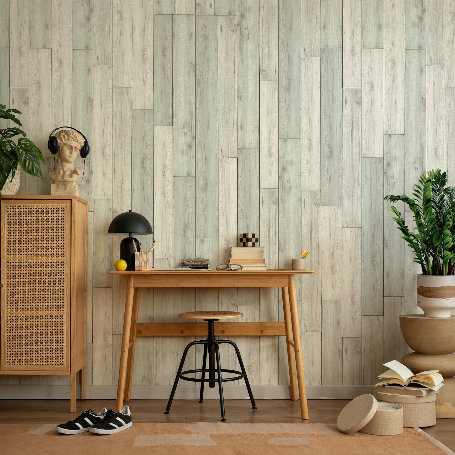 Wood Texture Refined Harmony Wallpaper